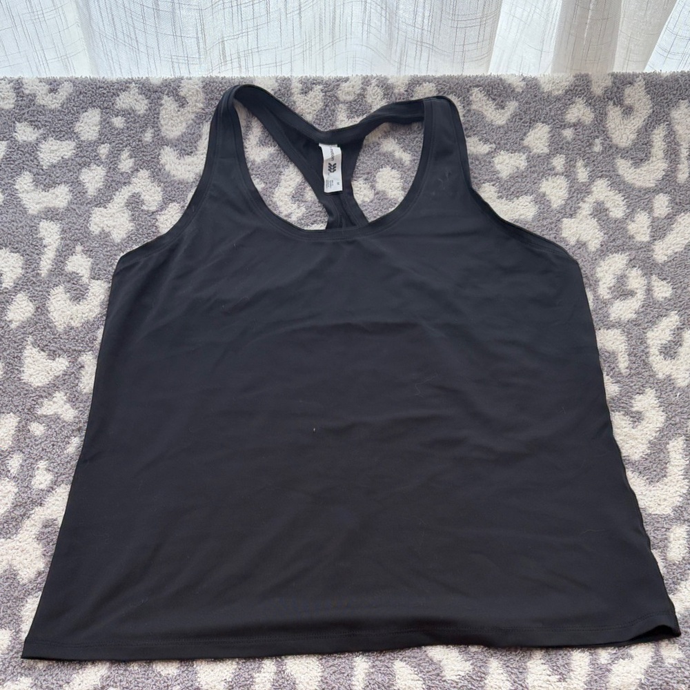 All in Motion Black Racerback Tank Top